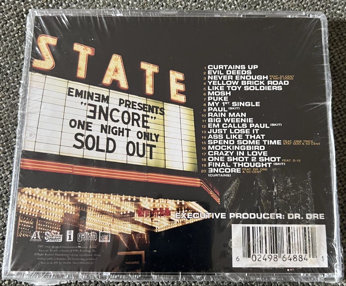 CD: Eminem - Encore CD Album - Featuring 'Just Lose It' – Nuovo e nell'imballaggio originale da Lausanne venduto da Polokus 1