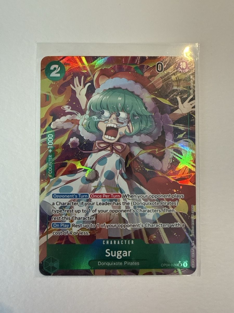 Bandai Carte collezionabili: One Piece TCG OP04-024 Sugar SR – Nuovo (secondo la descrizione) da Dübendorf venduto da godpack