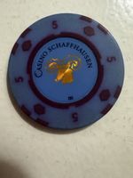 Casino Schaffhausen Chip 5 Value Blue