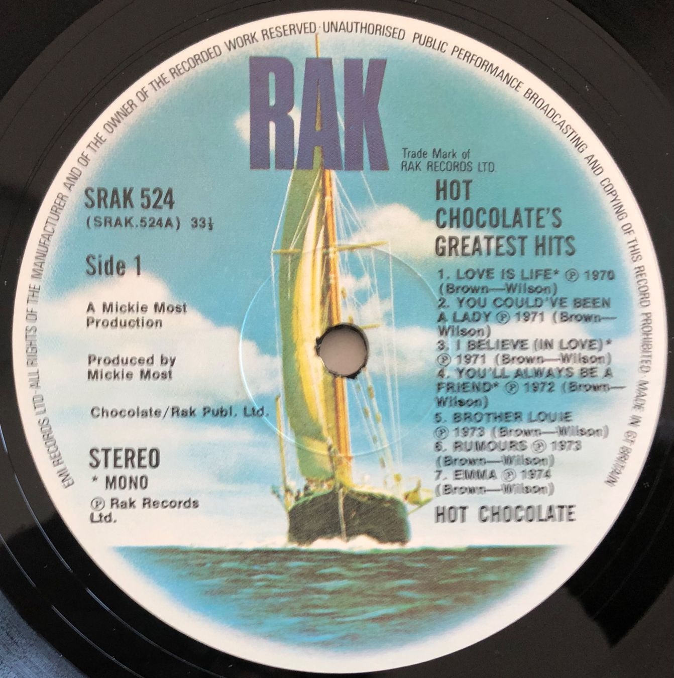 Dischi in vinile: HOT CHOCOLATE - XIV GREATEST HITS – Usato da Poliez-Pittet venduto da Newtown-Records 2
