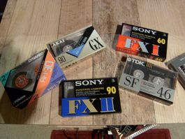 7 edle und versiegelte Kompakt Kassetten  ür Ihr Tapedeck