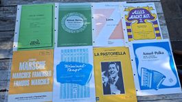 Notensammlung Akkordeon diverse Titel gebrauchter Zustand