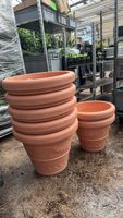 7x Pflanzkübel Terracotta (gebraucht) — 5×Ø50cm + 2×Ø40cm