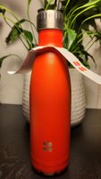 Isolierflasche Edelstahl Rot, Manor