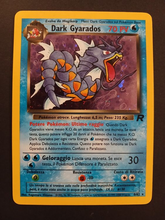 Pokémon Dark Gyarados 8/82 Holo Team Rocket ITA (Gebraucht) in Taverne ...