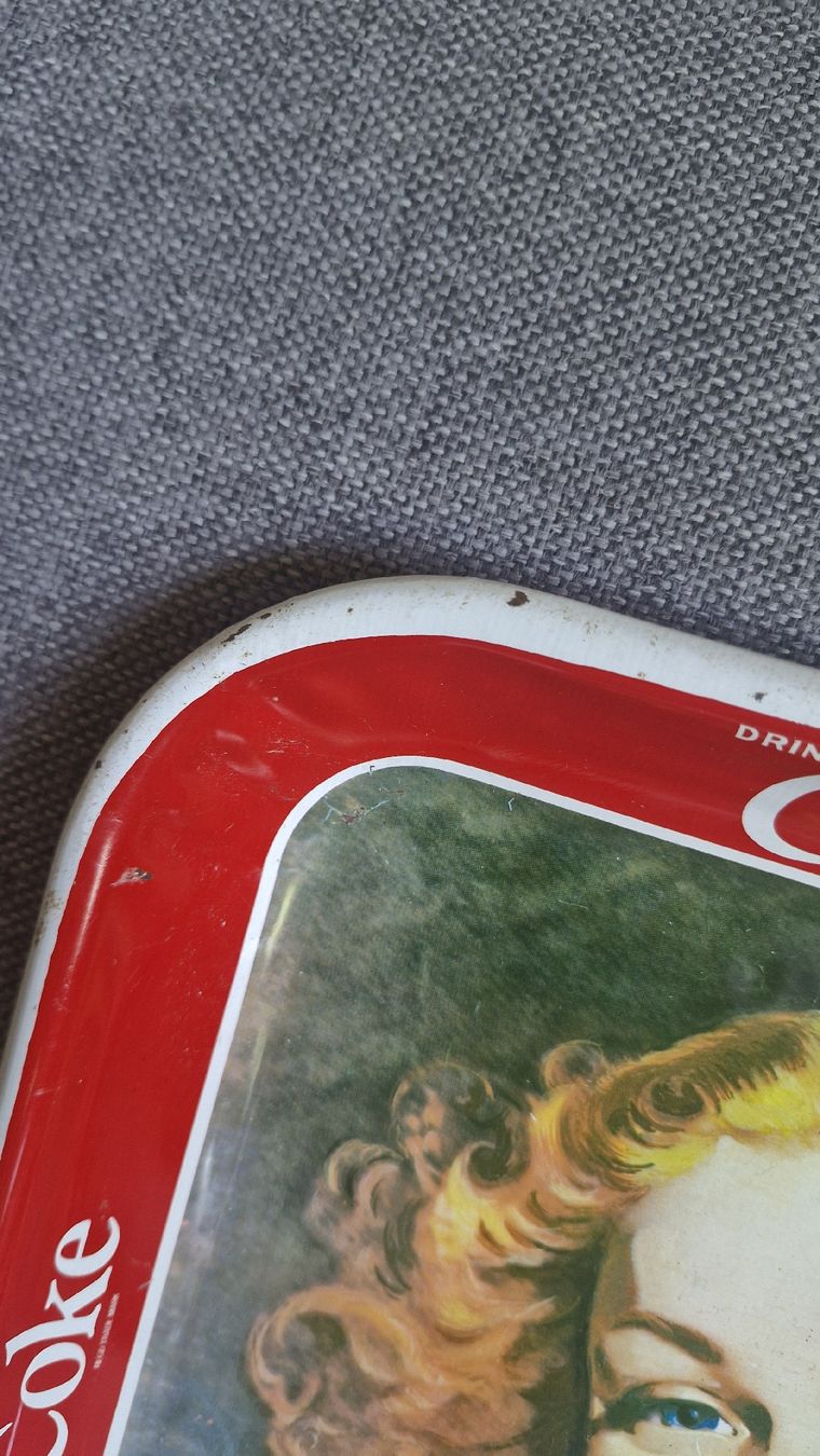 Coca-Cola Untersetzer: Vintage 1950ger Jahre Coca Cola Tablett Werbung – Gebraucht aus Forch von nadinepalermo 2