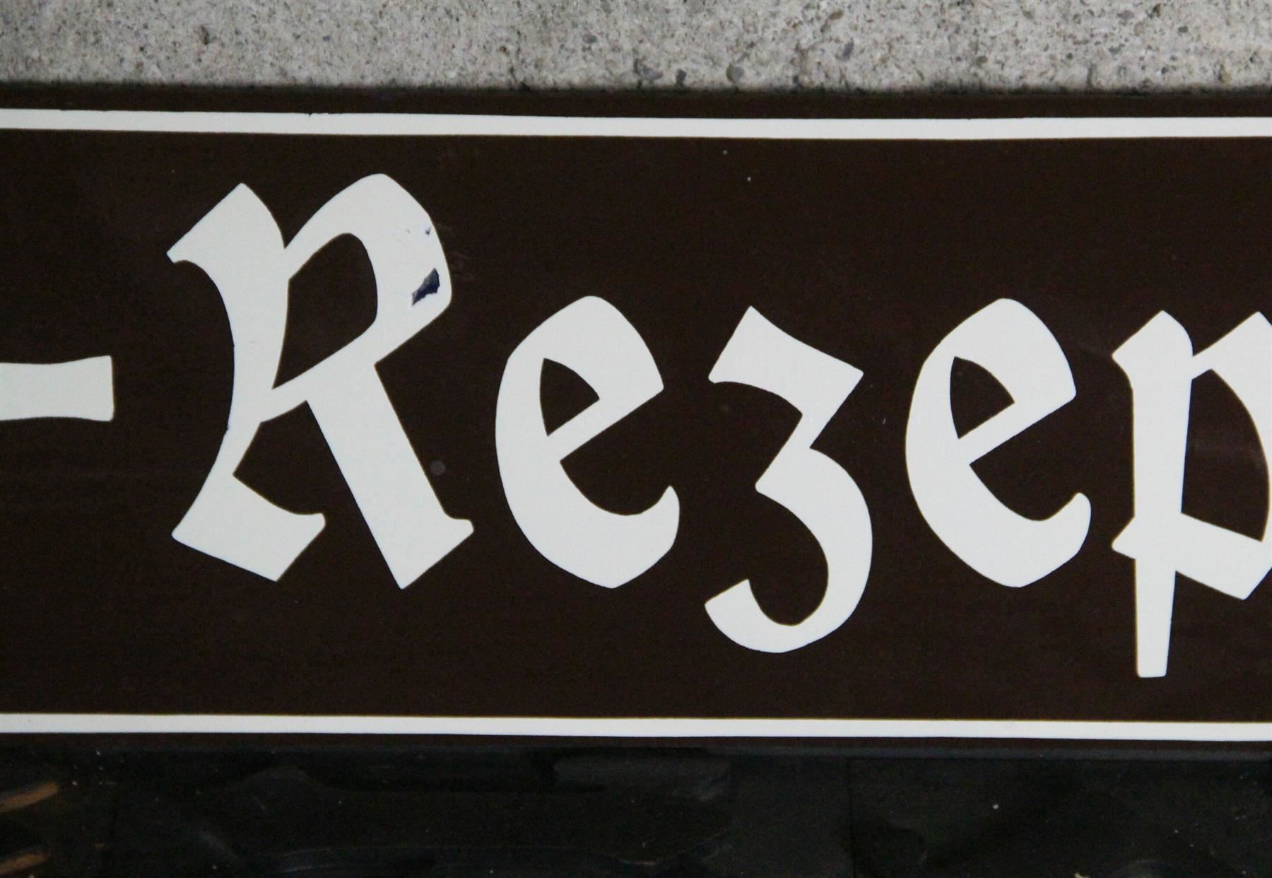 Schilder: Emailschild "Tee-Rezeptur" 70 x 15 cm – Gebraucht aus Birrwil von brandschatz_birrwil 2