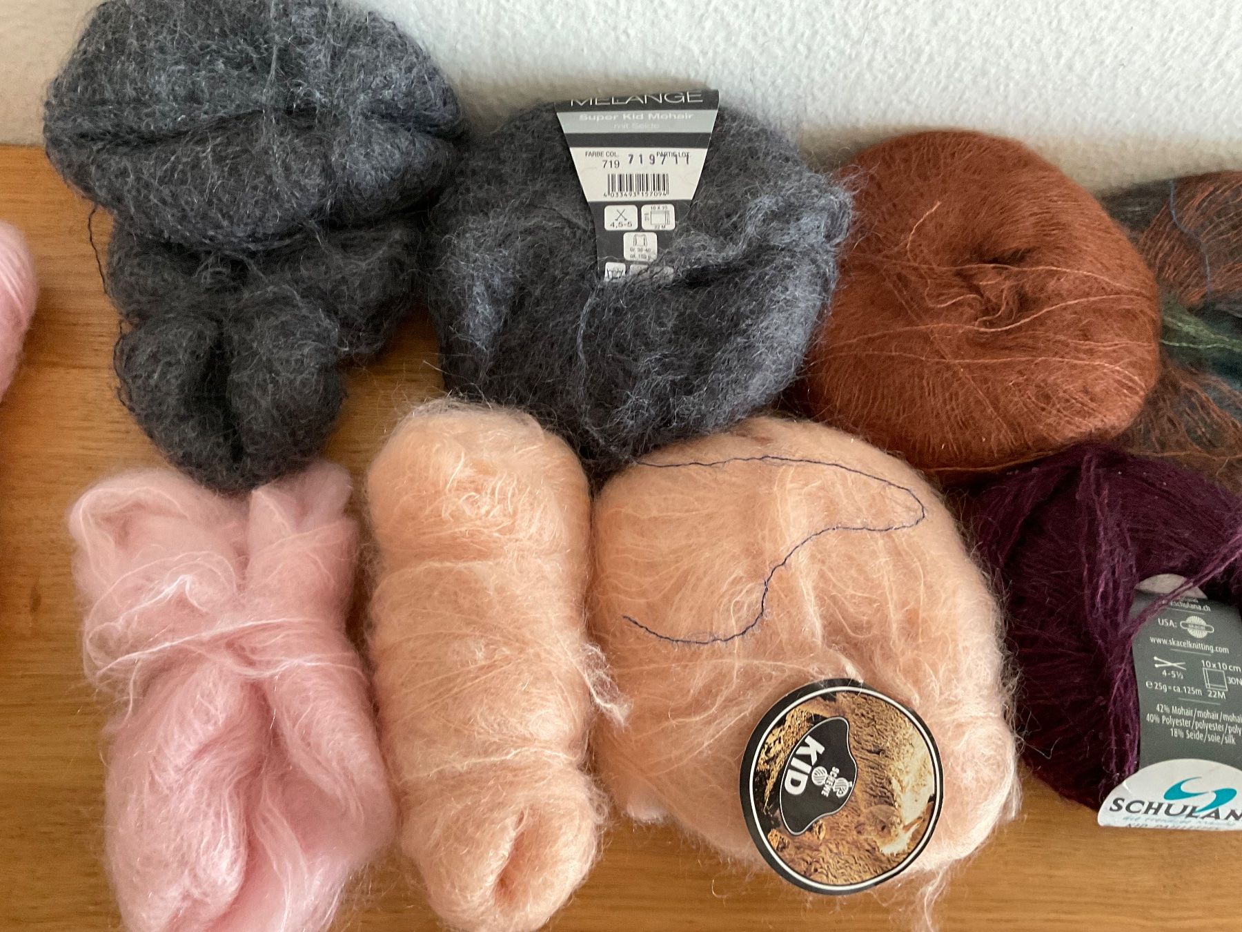 Wolle: Kid Mohair mit Seide Strickwolle Set gemischt – Neu (gemäss Beschreibung) aus Urdorf von alda02 4
