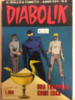 DIABOLIK UNA TRAPPOLA COME ESCA  inedito N° 5 ANNO 1986 XXV