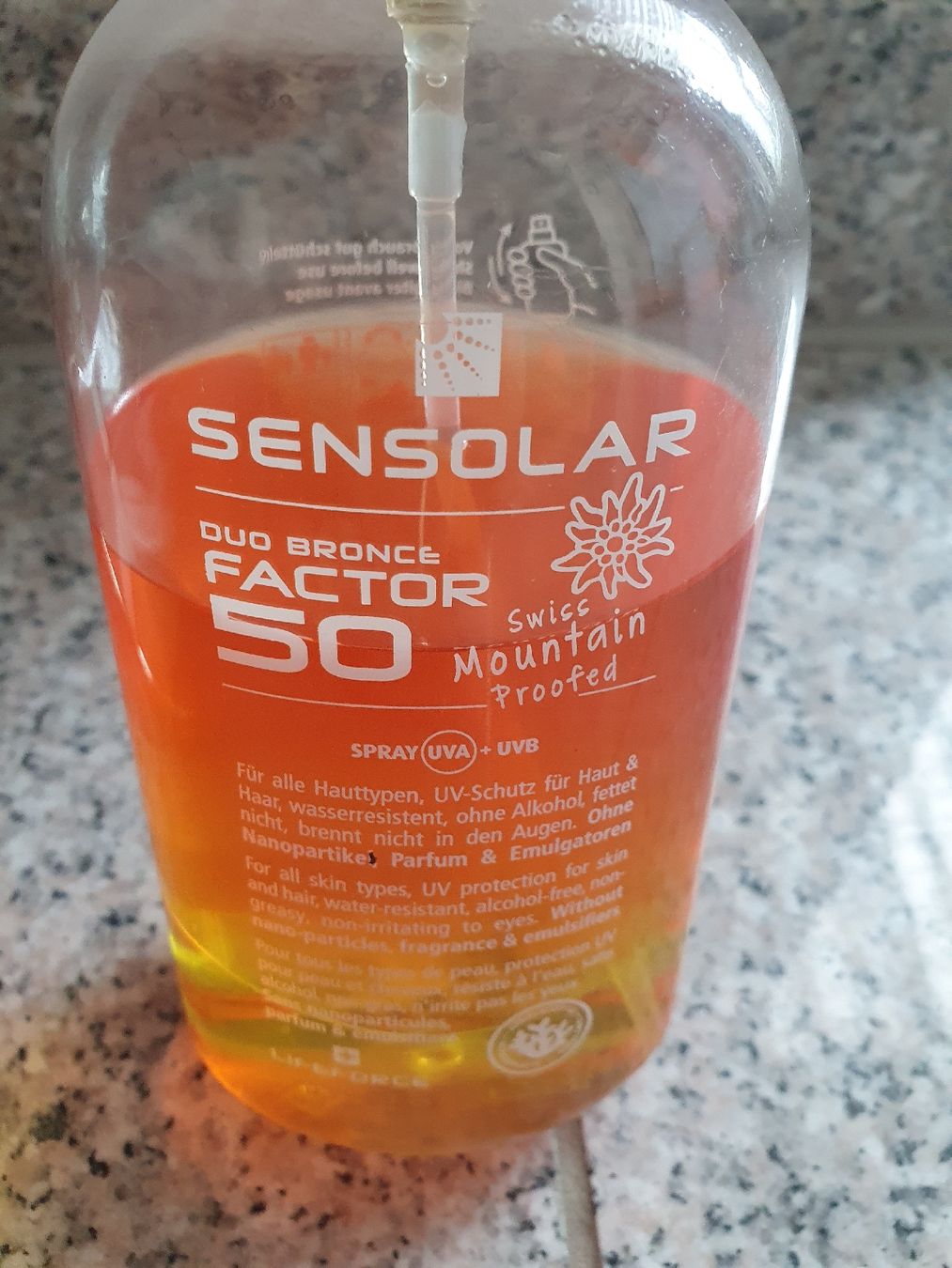 Sonnenschutz: SENSOLAR DUO BRONZE FACTOR 50 Spray 400ml – Gebraucht aus Moosseedorf von Sonnenschein.. 4