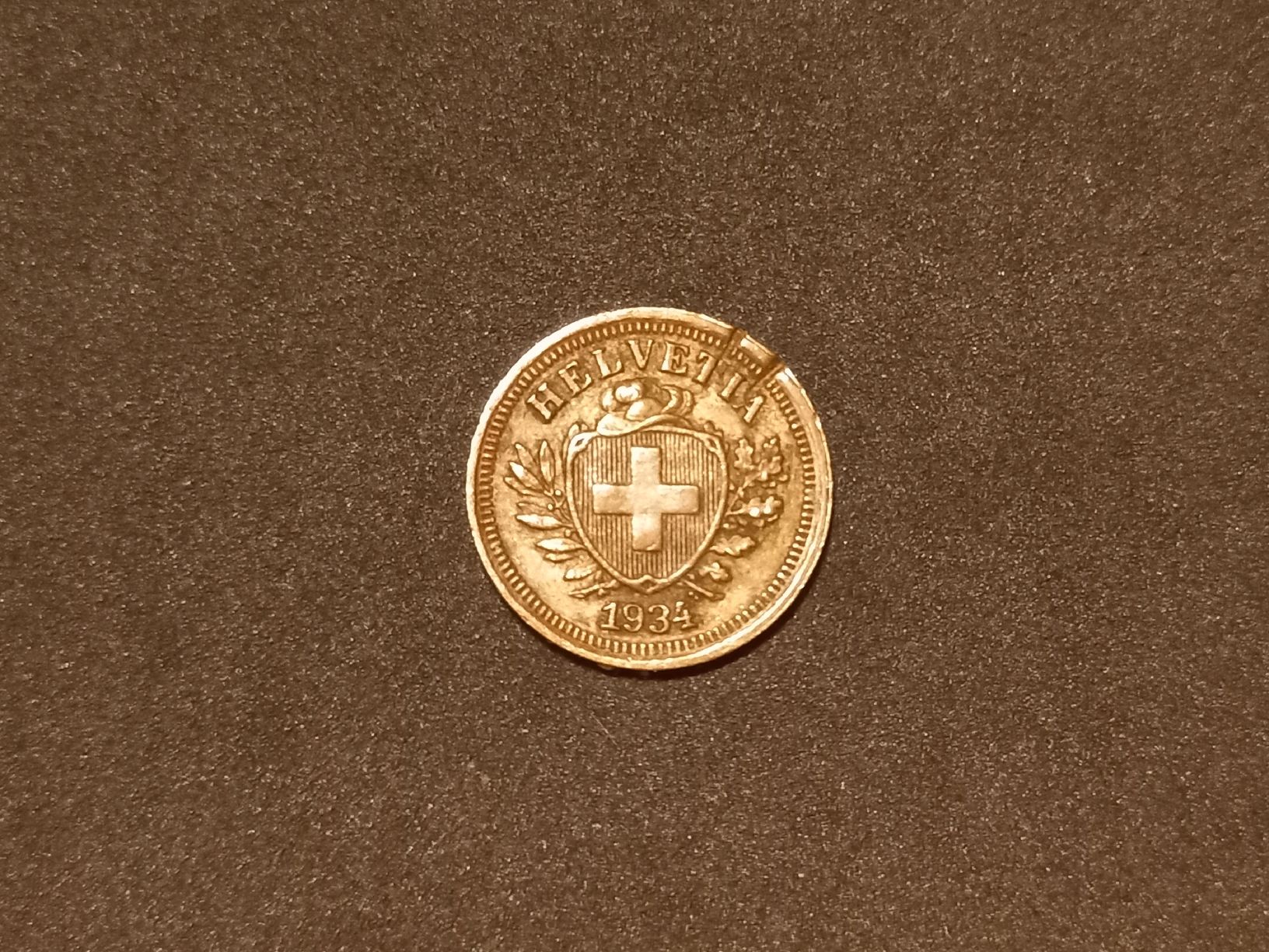 Tutti le monete: Schweizer 1 Rappen Münze, 1934 – Usato da Geroldswil venduto da Antica01 1