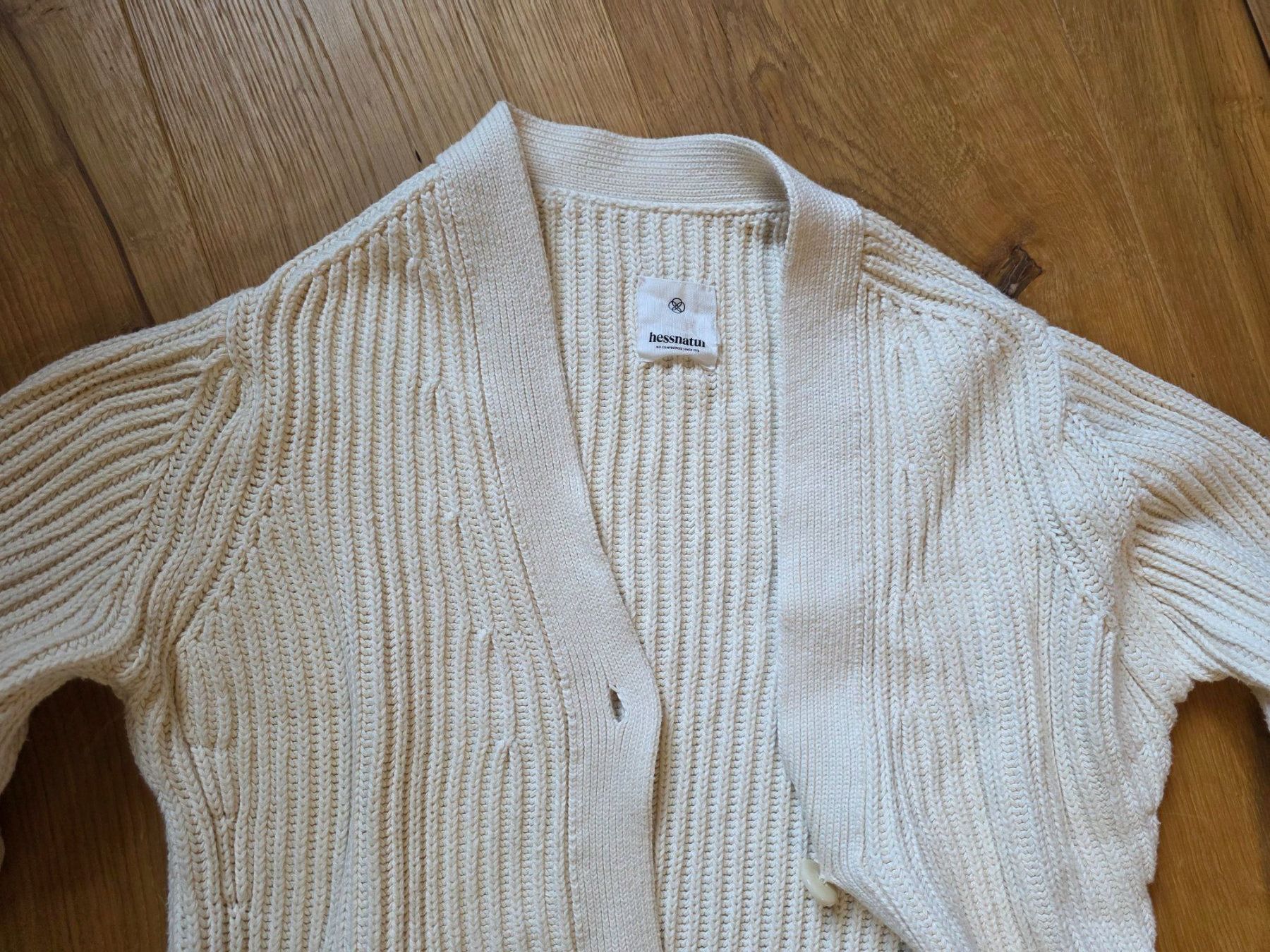 Hessnatur Jacken: Hess Natur Strick Pullover Jacke 100% Baumwolle – Gebraucht aus Walterswil BE von Lonitti 1