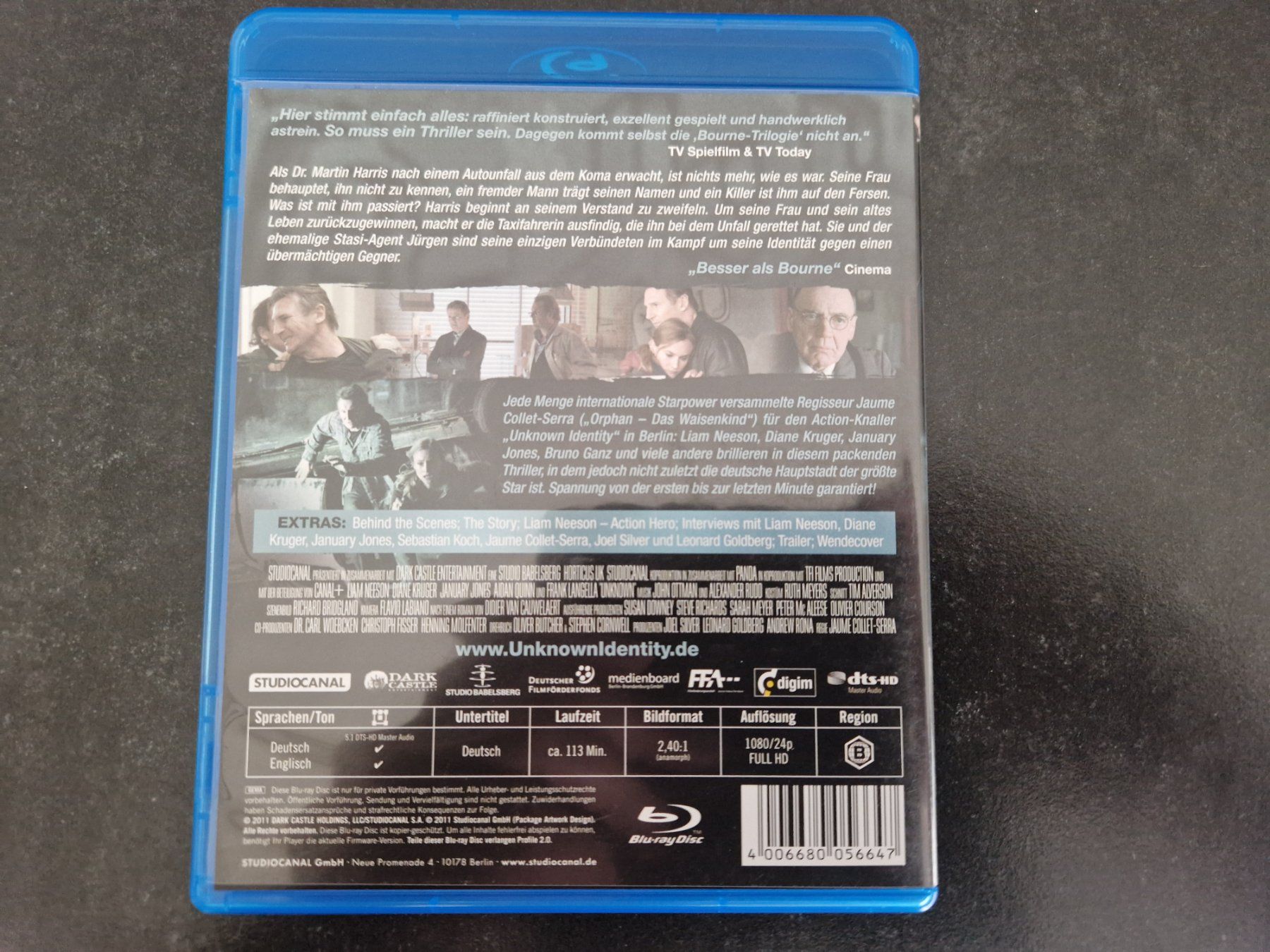 Tutti i DVDs: Unknown Identity Blu-Ray Topzustand – Usato da Buchs SG venduto da Herc01 2
