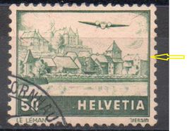 1941 POSTA AEREA SBK F29.PA 50 Rp Genfersee ABART Gest ab 4