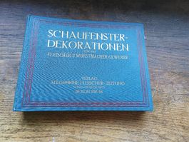 Antiker Band / Schaufenster Dekorationen Fleischer & Wurst