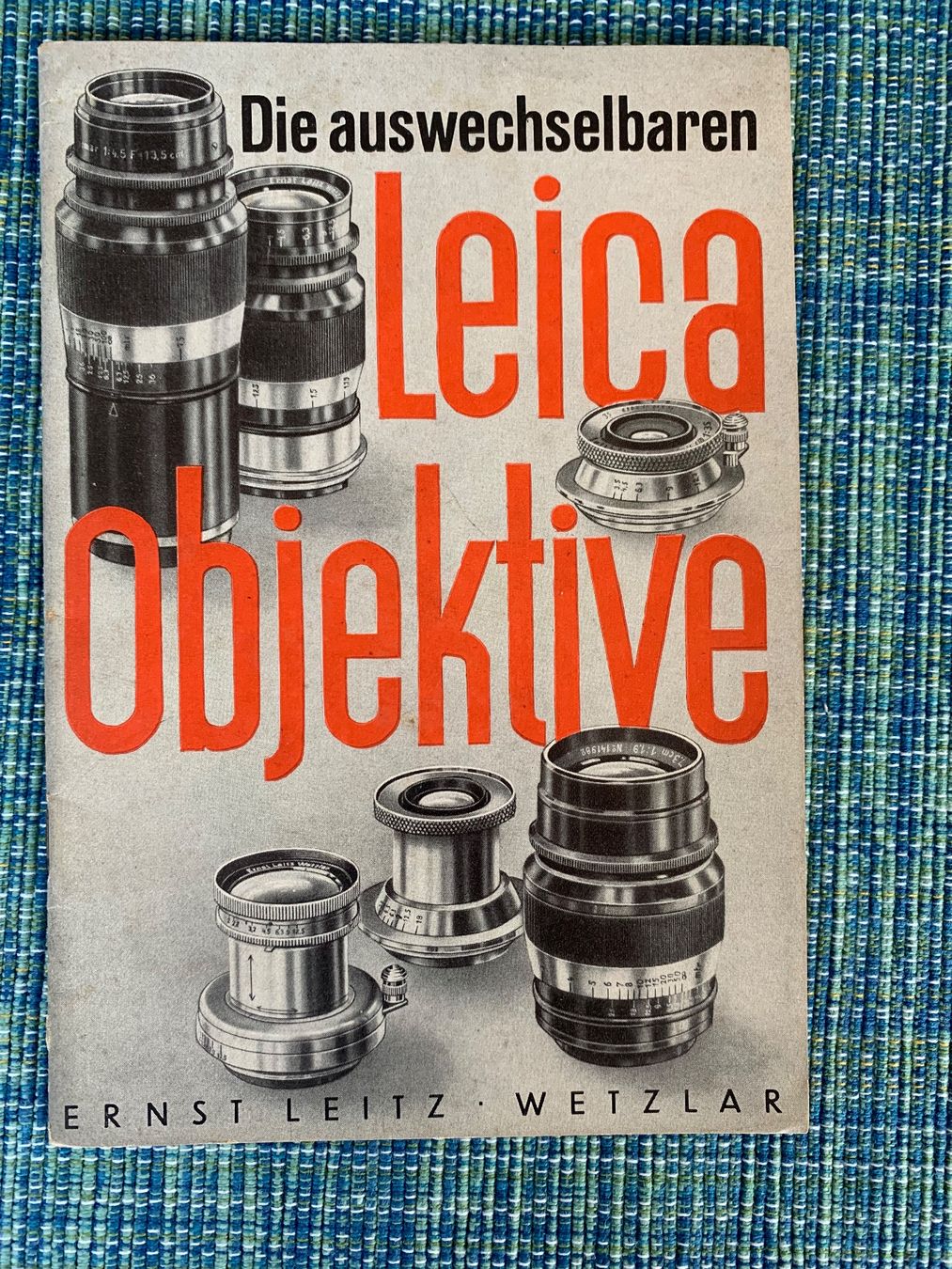 Leica Documenti: Antike Broschüre Leica von 1938 – Usato da Basel venduto da Akinom50