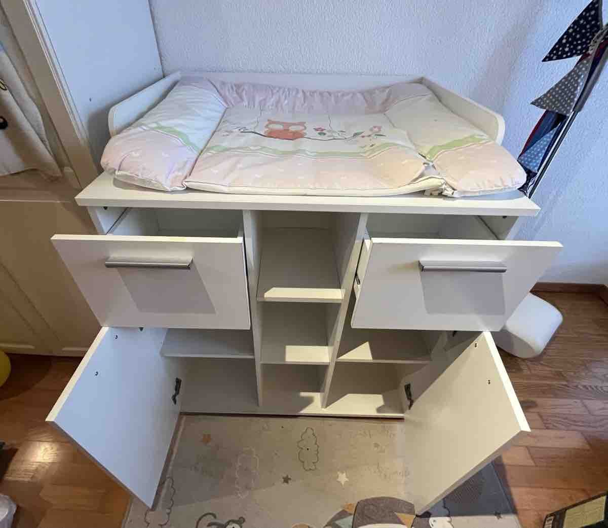 Fasciatoi & Accessori: Wickelkommode weiss mit Ablagefächern – Usato da Hubersdorf venduto da Sonja13l 9