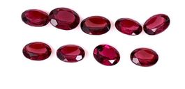 9x Grenats Rhodolites 20ct 9x7mm - Valeur 2'080.- Fr