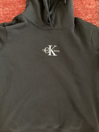 Fabrikneuer, schwarzer CK Jeans Hoodie Grösse S