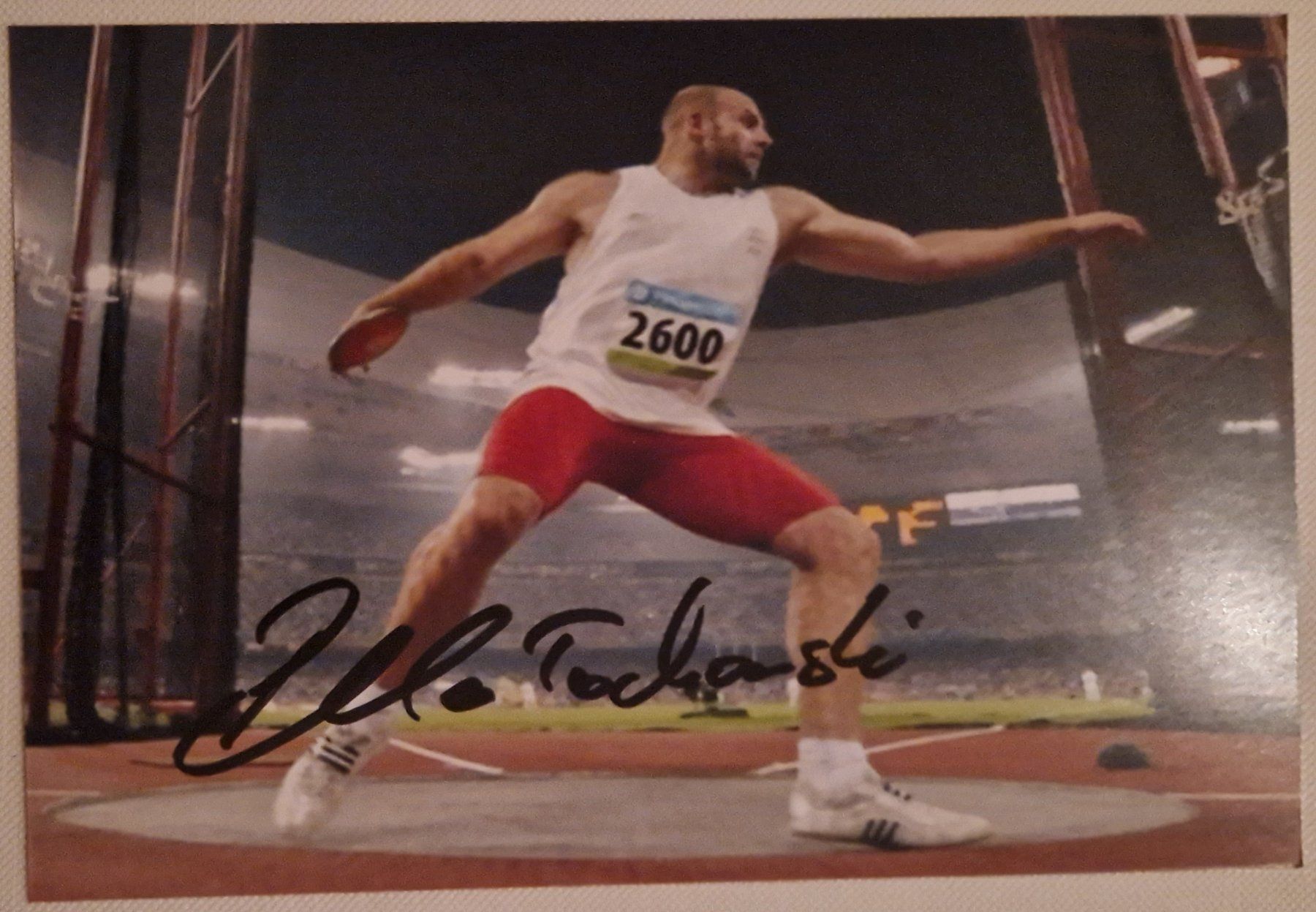 Autographes: Piotr Malachowski - Leichtathletik Olympia Silber – D'occasion à Menziken par Autogramme