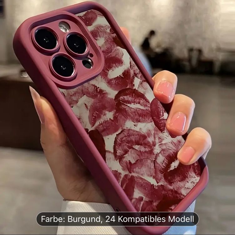 NEU Handyhülle Case iPhone 13 rot bordeaux kiss (Neu und ...