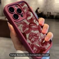 NEU Handyhülle Case iPhone 13 rot bordeaux kiss