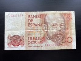 Billet Espagne 🇪🇸 1980 