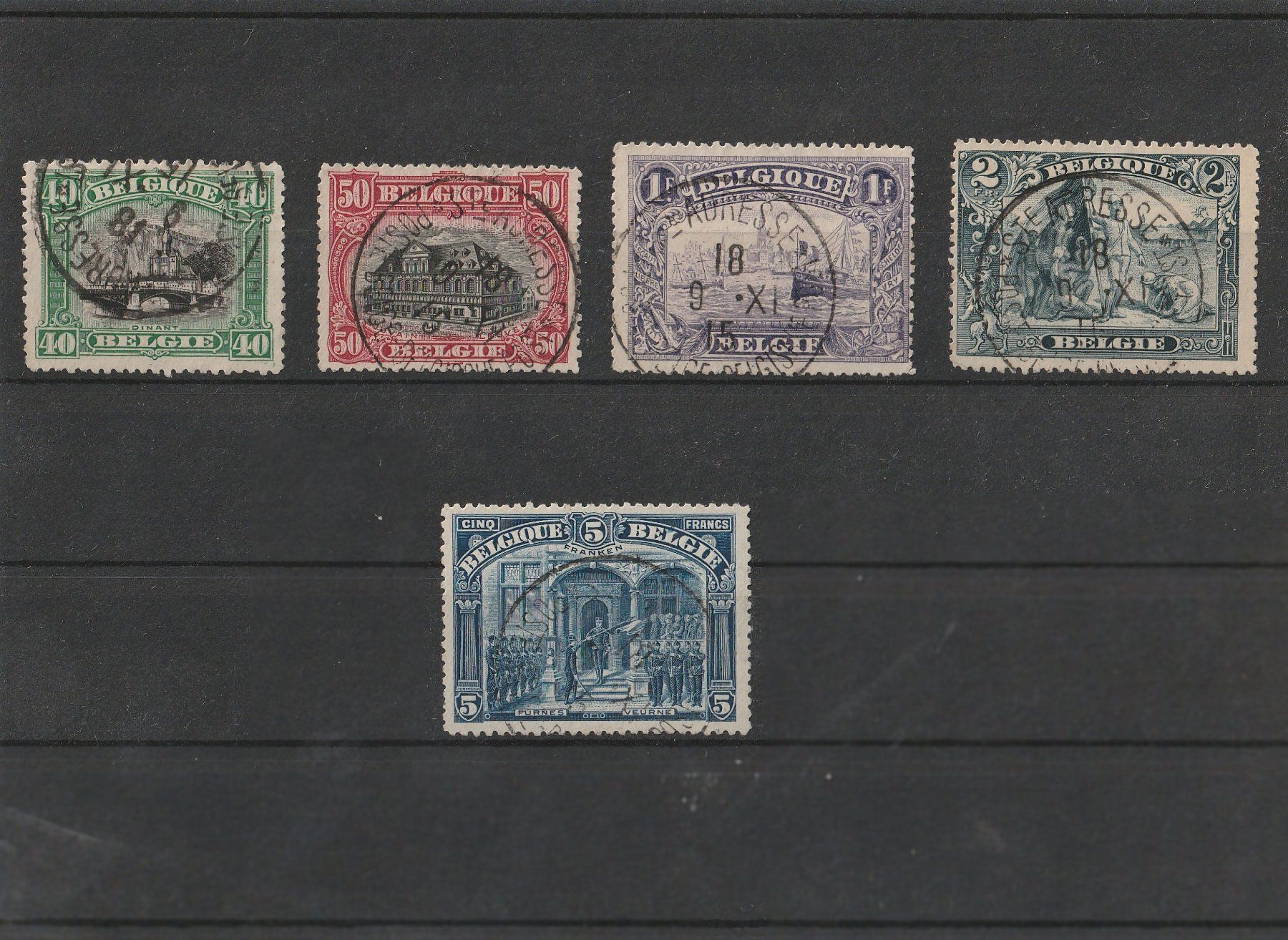 Tutti i francobolli: Briefmarken Belgien - 1915 – Usato da Basel venduto da chrisKB