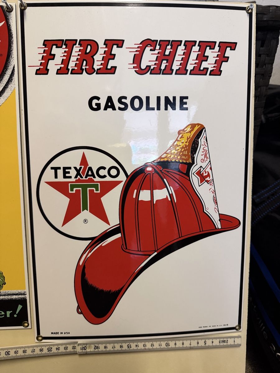 Texaco Ecriteaux: Texaco Emailschild – Neuf (Voir description) à Basel par barracuda360 1