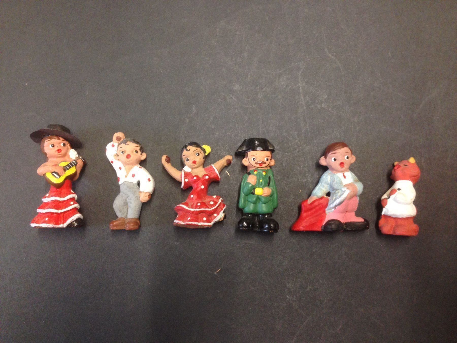 Statuette: 6 Vintage Spanische Klein Figuren – Usato da Schaffhausen venduto da vintageville 1