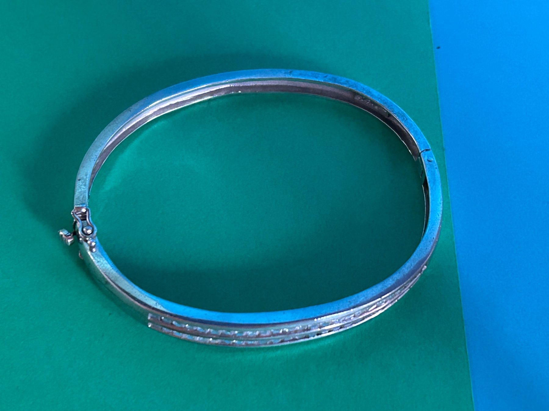 Bracciali & Braccialetti: Silberner Armreif mit Zirkonia CLASSICO – Usato da Dittingen venduto da Bellevista 2