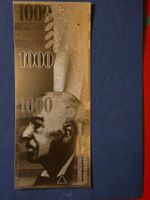 Banknoten 1000fr  Versilbert neu top Kein Wert