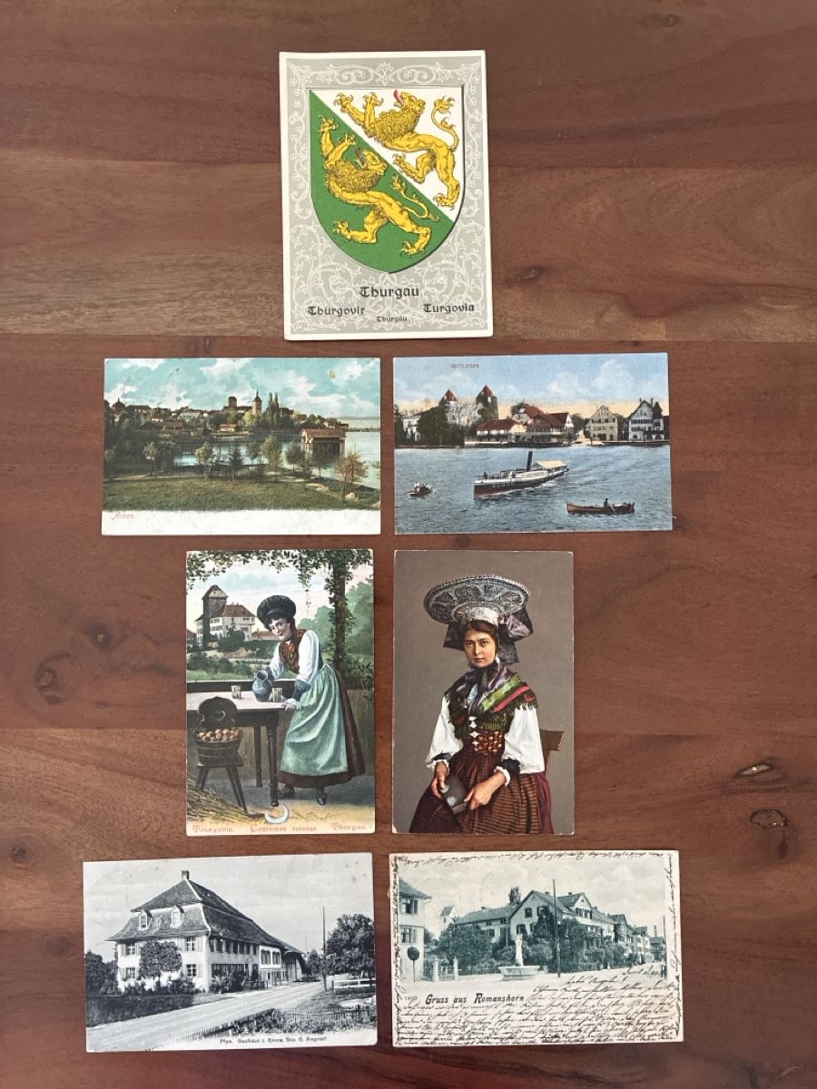 Cartes postales: 7 Ansichtskarten Schweiz vom Thurgau  – D'occasion à Oftringen par Cla.vD.74