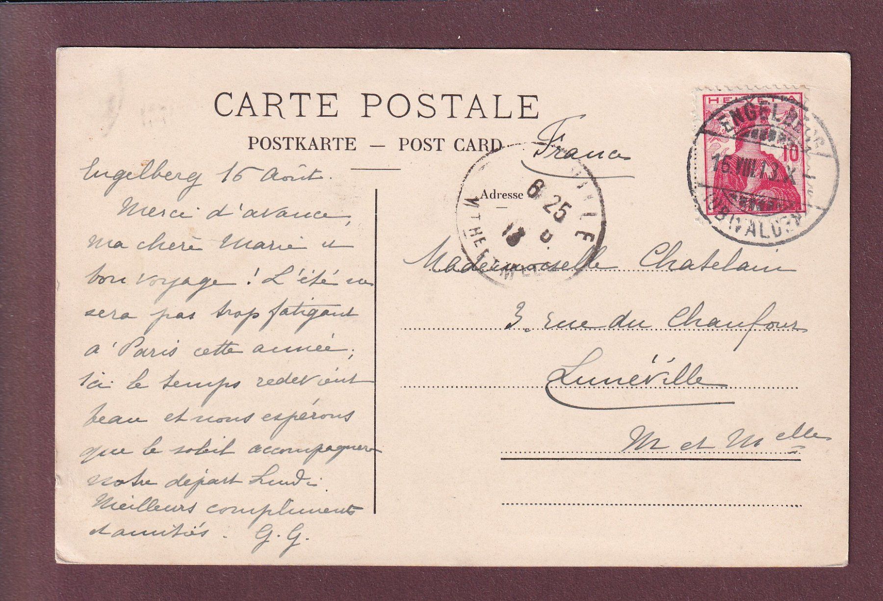 Cartes postales: Aufstieg am Kl. SPANNORT - 1913 – D'occasion à Pully par nicecards 1