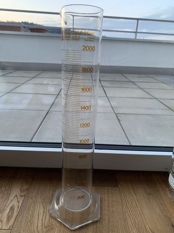 BHFYOB Messzylinder-Set – 8 Stück, 10–2000 Ml, Produktbild-Vorschau 2