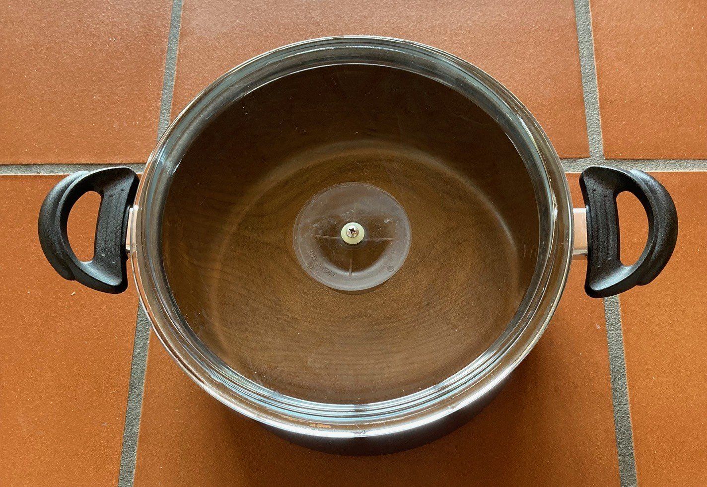 Pentole: Kochtopf mit Glasdeckel – Usato da Orselina venduto da Vrenegonde 1