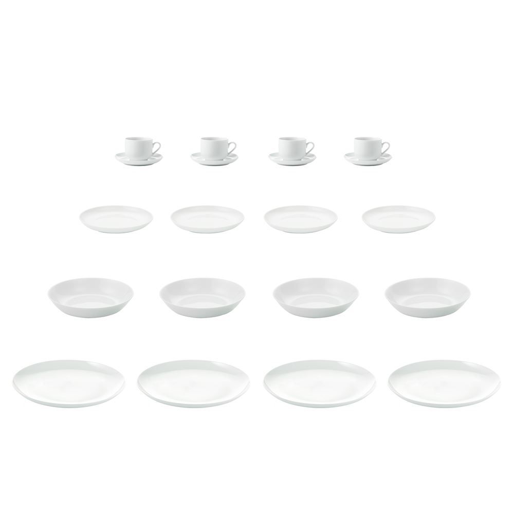 Set di piatti: Geschirrset 20 tlg "atelier super white" – Nuovo e nell'imballaggio originale da Wettingen venduto da kochshop