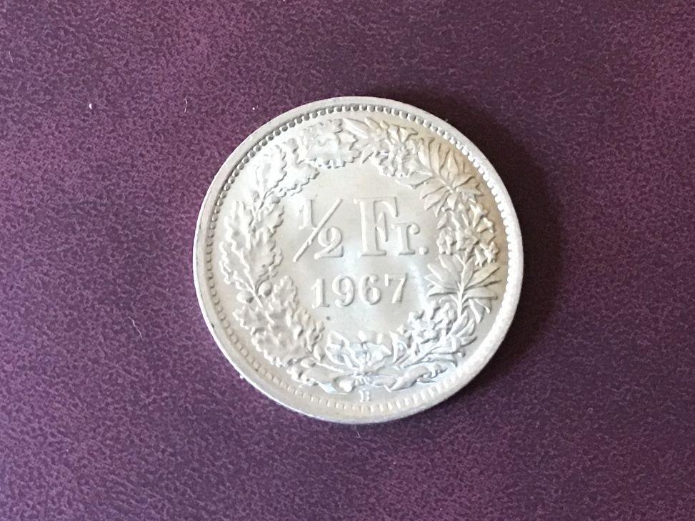 Tutti le monete: 1/2 Franken 1967 – Usato da Urtenen-Schönbühl venduto da banknote08