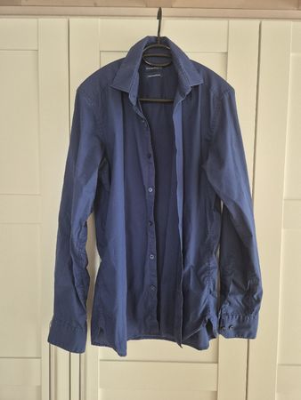Charles Vögele Herren Hemd, Grösse 39/40, Dunkelblau
