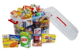 Kaufladenartikel Mega Box gefüllt