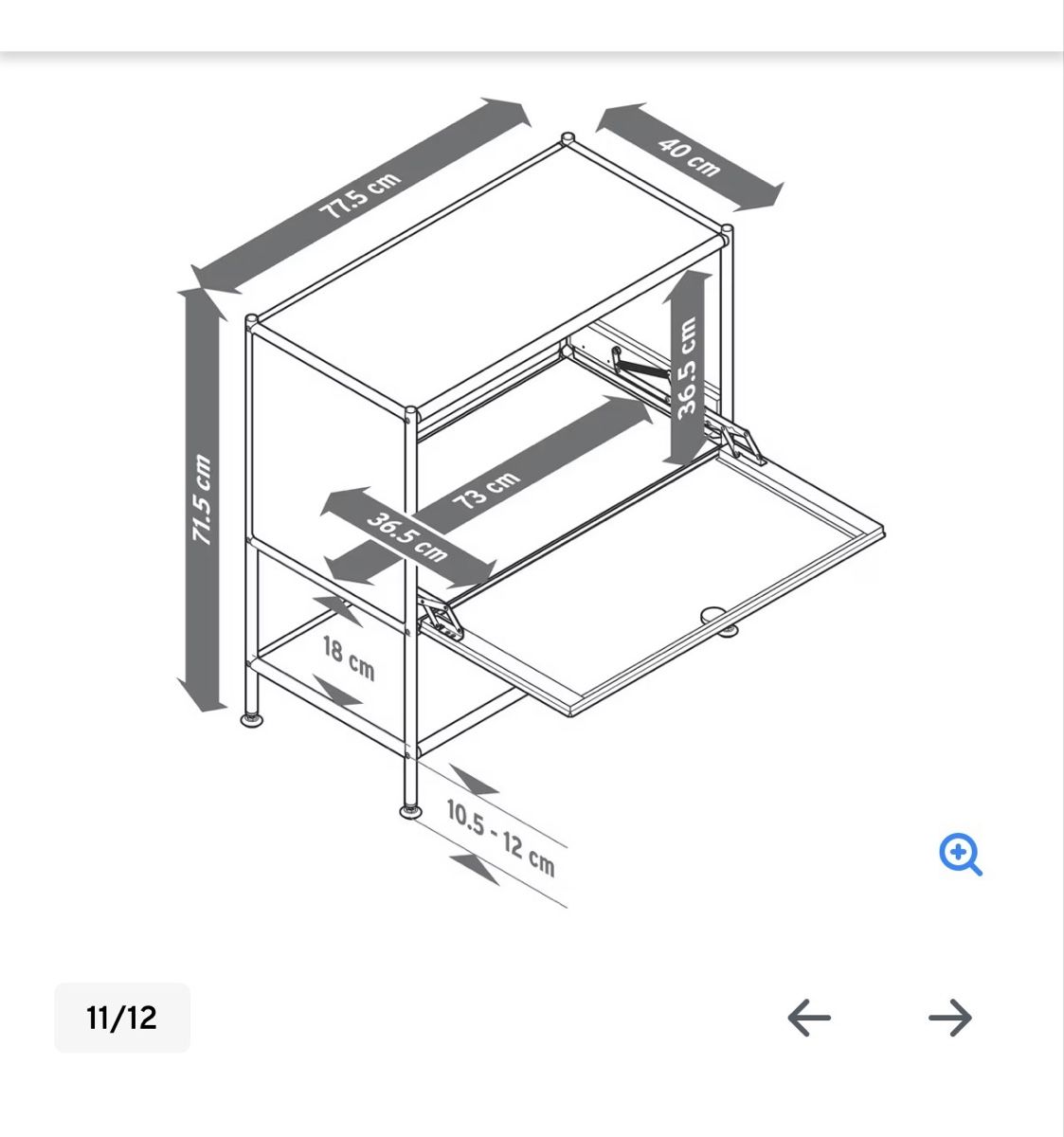 Cassettiere: Sideboard Metall CN3 mit 1 Klappe, taupe – Nuovo (secondo la descrizione) da Deitingen venduto da neroasdf 3