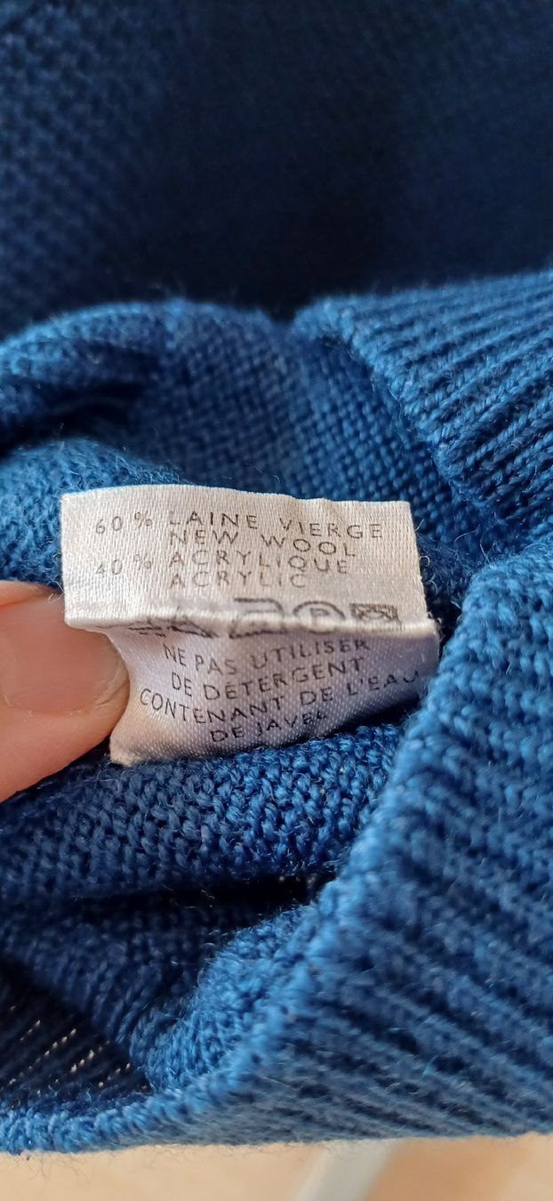 Lacoste Maglioni & Felpe: Pull Lacoste bleu laine - Taille 3(S) – Usato da Genève venduto da mar_gm2c 3