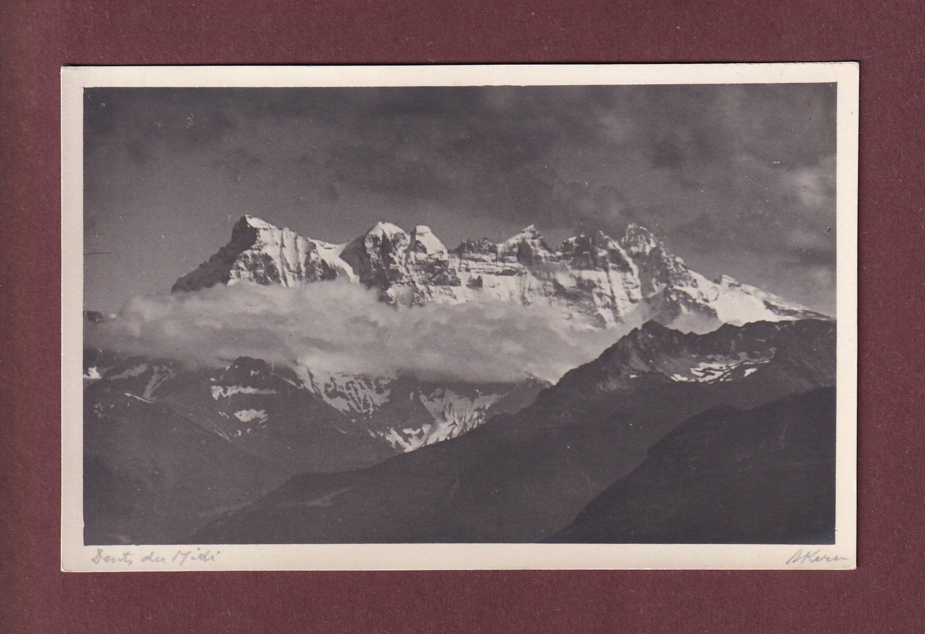 Ansichtskarten: Photo - DENTS DU MIDI – Gebraucht aus Pully von nicecards