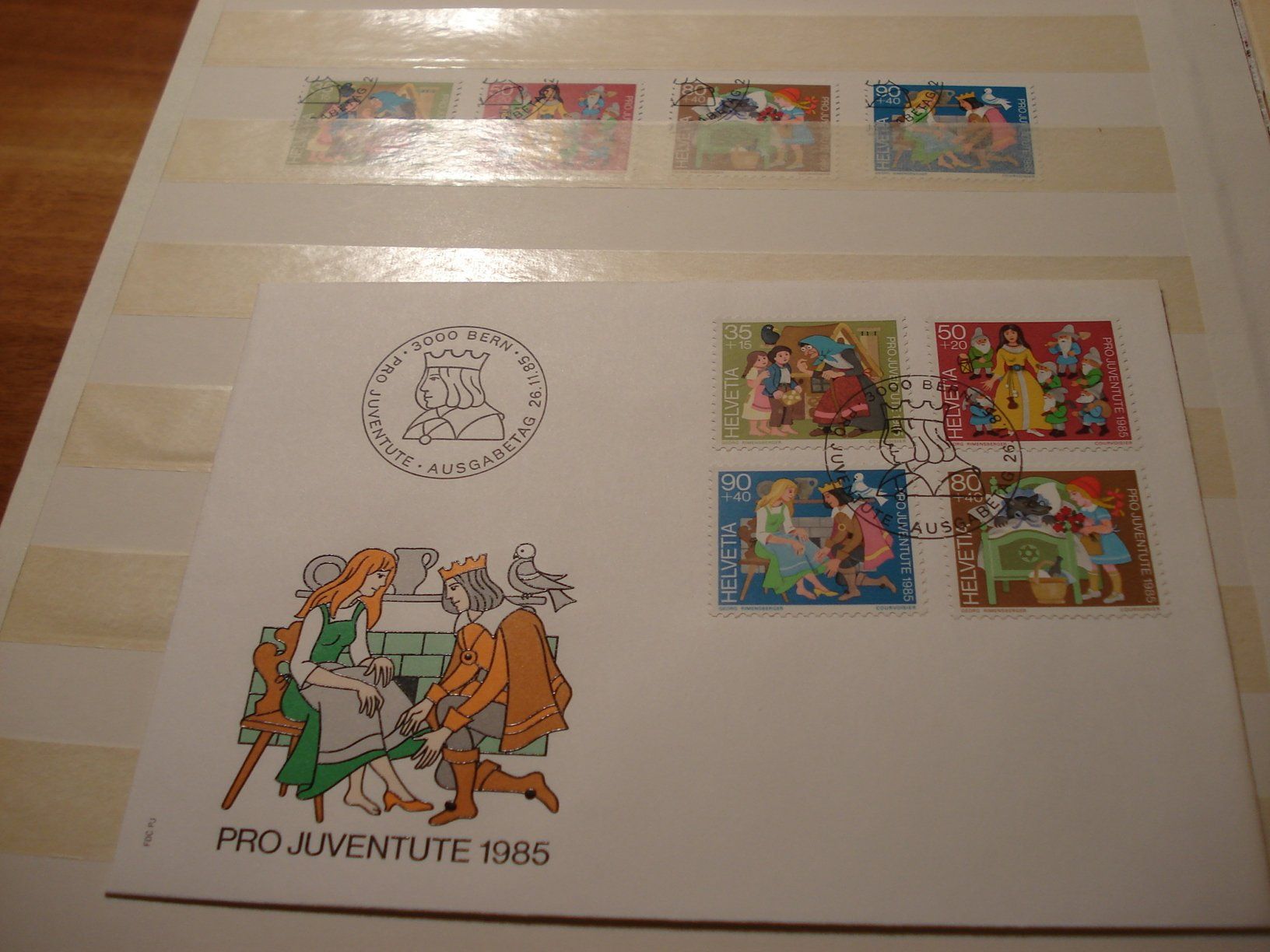 Tutti i francobolli: Pro Juventute 1985, FDC + Satz Lose o – Usato da Niederwil AG venduto da morostahu