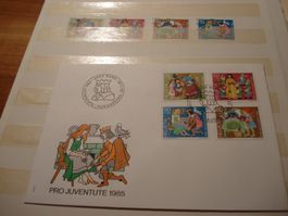 Pro Juventute 1985, FDC + Satz Lose o