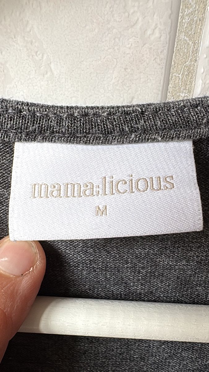 Mamalicious Maglioni & Felpe: Mama Licious Umstandsmode Langarmshirt, Grösse M, Grau – Usato da Blumenstein venduto da JeanineTamara 2