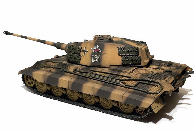 Modellismo RC: Torro RC Königstiger Panzer 1/16, mit Holzbox! – Usato da Laufenburg venduto da smoritz01