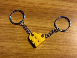 Schlüsselanhänger Herz ❤️ Glücksbringer Valentinstag Lego