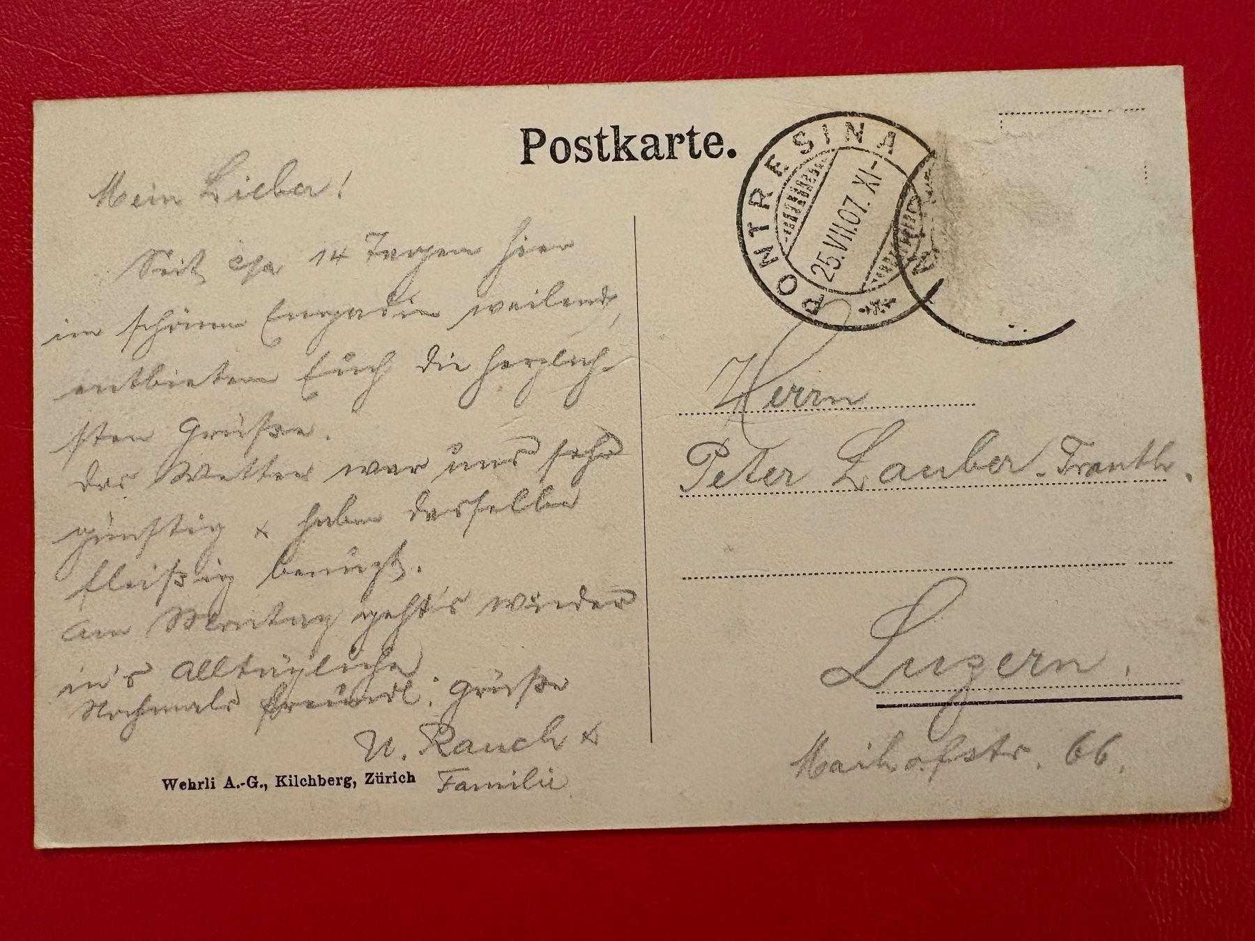 Cartoline postali: 1907 // Pontresina // Altes Haus – Usato da St-Légier-La Chiésaz venduto da Theo005 1