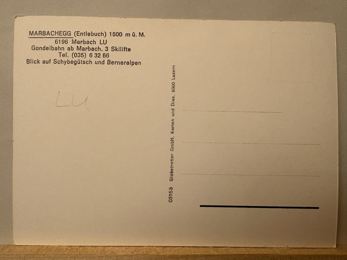 Cartoline postali: AK von Marbachegg – Usato da Rümlang venduto da Kartenpost1 1